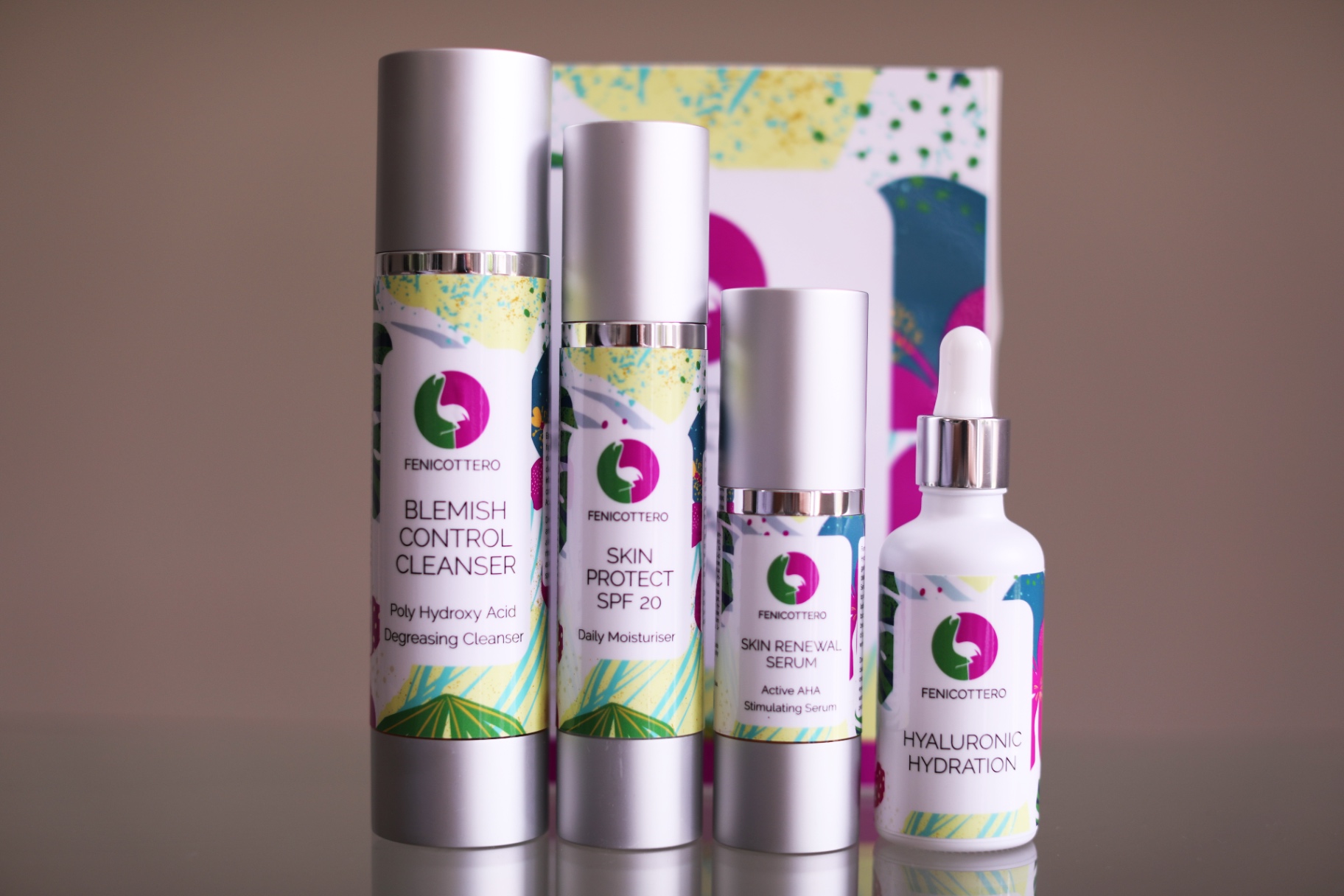 Teenage Skin range with reflection