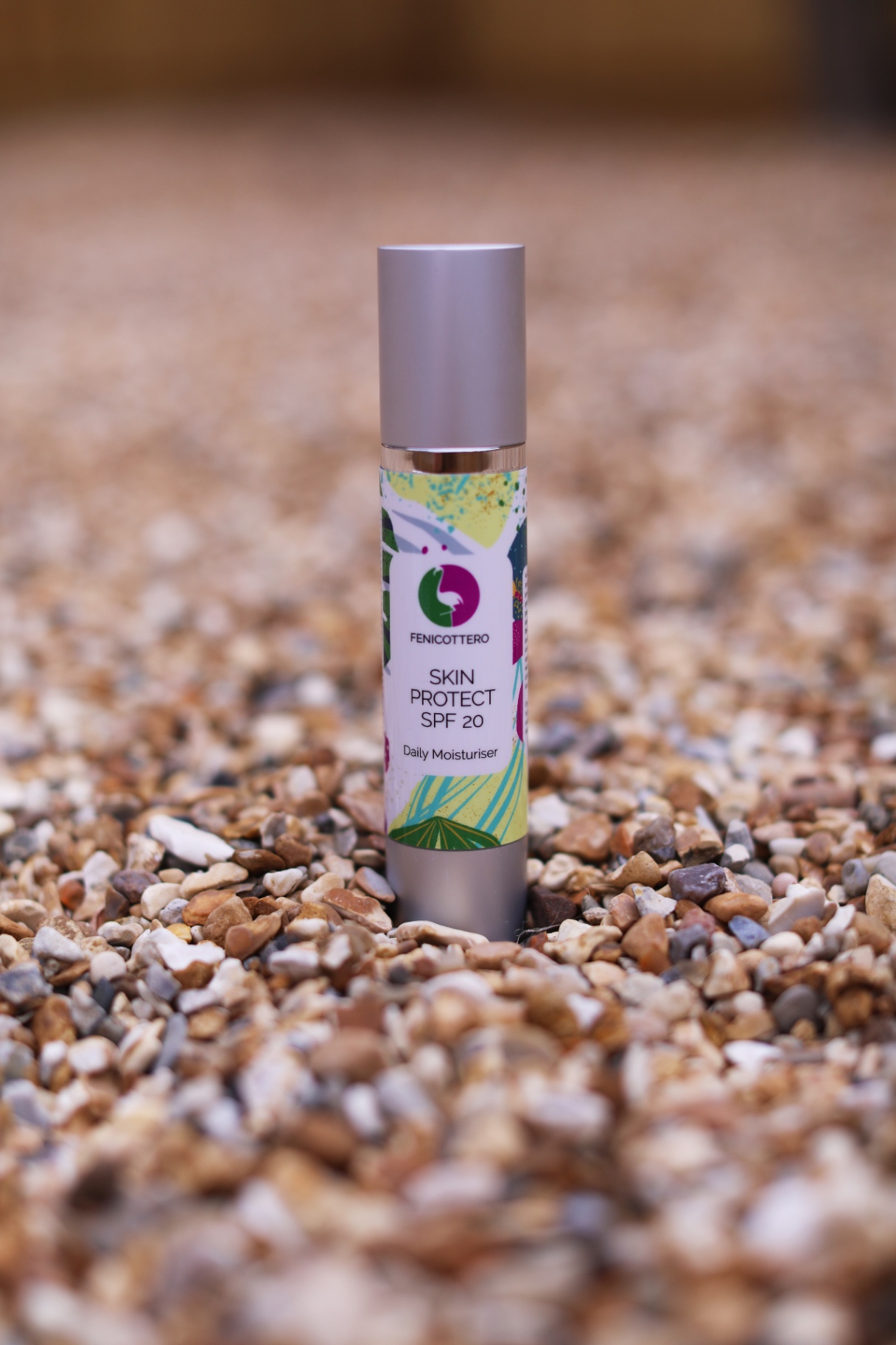 Skin Protect SPF 20 on gravel
