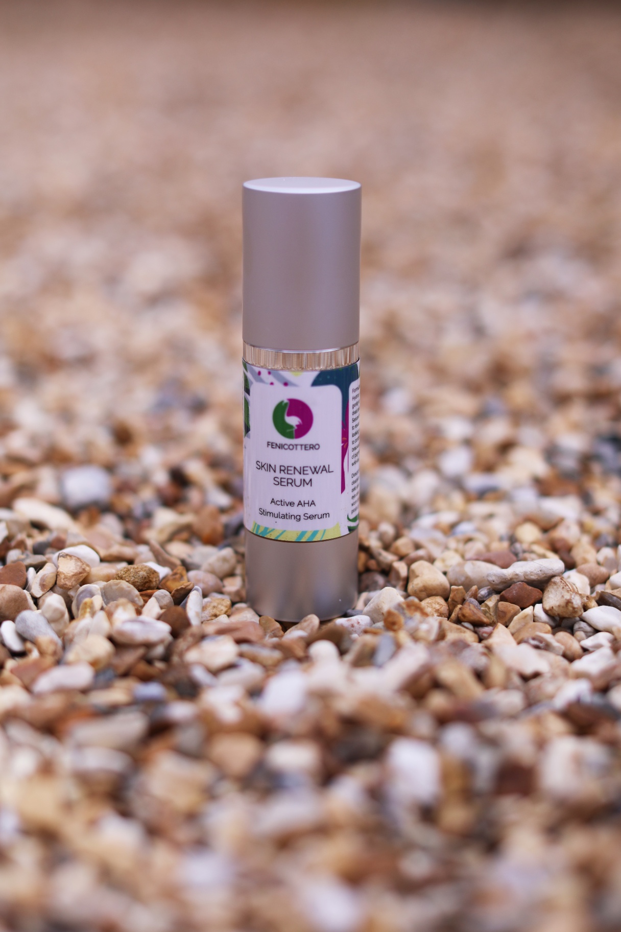 Skin Renewal Serum on gravel