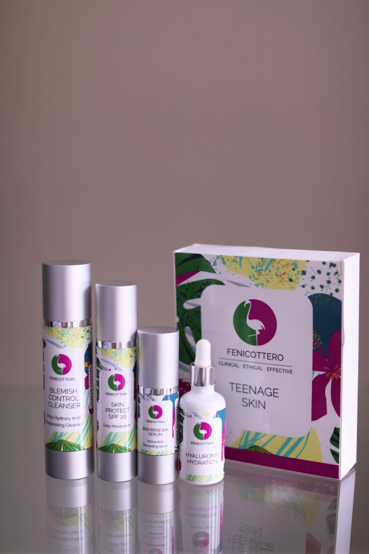 Teenage Skin Kit — full range group shot